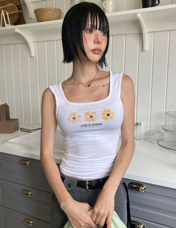 DAISY BRUSH SLEEVELESS